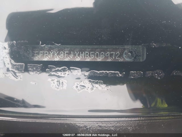 Продажа на аукционе авто 2017 Honda Ridgeline Sport, vin: 5FPYK3F1XHB506972, номер лота: 12605137