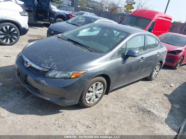 12605155 :رقم المزاد ، 2HGFB2F48CH047627 vin ، 2012 Honda Civic مزاد بيع