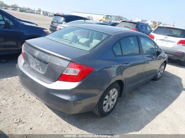 12605155 :رقم المزاد ، 2HGFB2F48CH047627 vin ، 2012 Honda Civic مزاد بيع