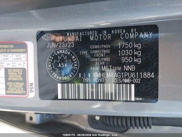 Продаж на аукціоні авто 2023 Hyundai Elantra Preferred Ivt With Tech Package, vin: KMHLM4AG1PU611884, номер лоту: 12605179