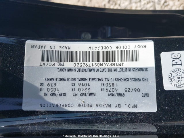 Mazda 3 Preferred 2025 JM1BPACM8S1792520 Image 9