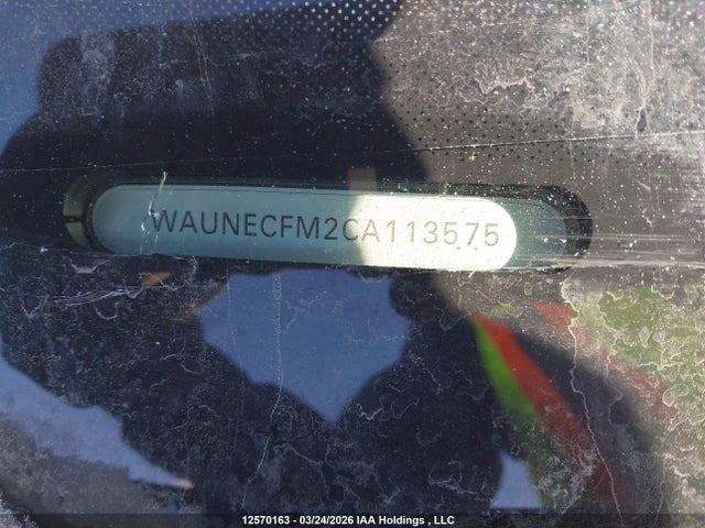 2012 Audi A3 2.0t Progressiv მანქანა იყიდება აუქციონზე, vin: WAUNECFM2CA113575, აუქციონის ნომერი: 12570163