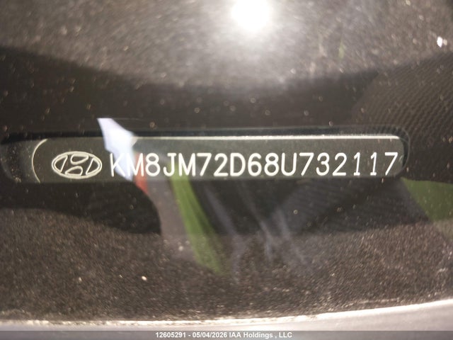 2008 Hyundai Tucson Gl V6/limited მანქანა იყიდება აუქციონზე, vin: KM8JM72D68U732117, აუქციონის ნომერი: 12605291