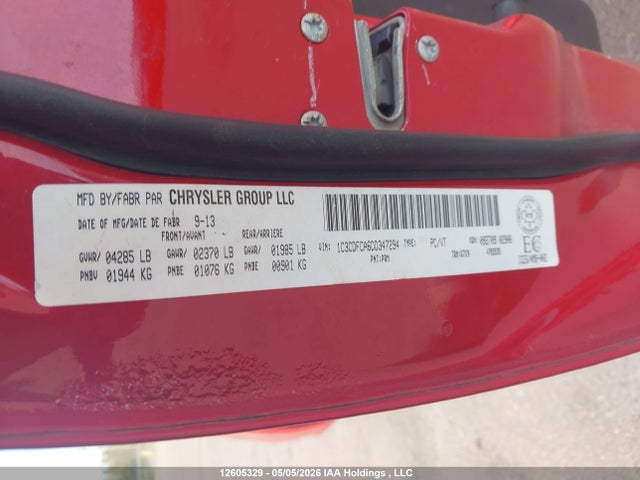 Aukcja sprzedaży 2013 Dodge Dart Limited/r/t, vin: 1C3CDFCA6DD347294, numer aukcji: 12605329