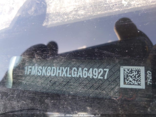 Aukcja sprzedaży 2020 Ford Explorer Xlt, vin: 1FMSK8DHXLGA64927, numer aukcji: 12605332