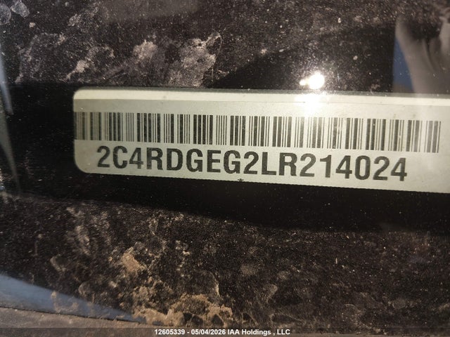 Продажа на аукционе авто 2020 Dodge Grand Caravan Gt, vin: 2C4RDGEG2LR214024, номер лота: 12605339