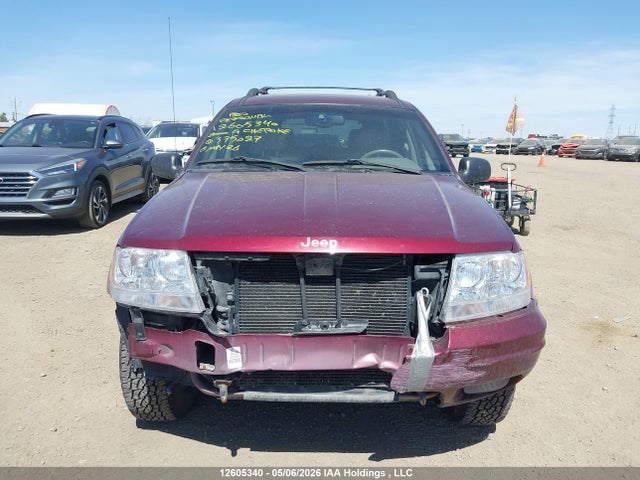 12605340 :رقم المزاد ، 1J4GW58N9YC375027 vin ، 2000 Jeep Grand Cherokee Limited مزاد بيع