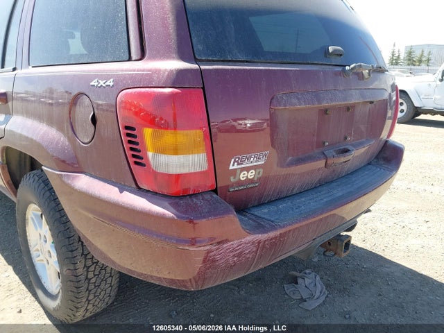 12605340 :رقم المزاد ، 1J4GW58N9YC375027 vin ، 2000 Jeep Grand Cherokee Limited مزاد بيع