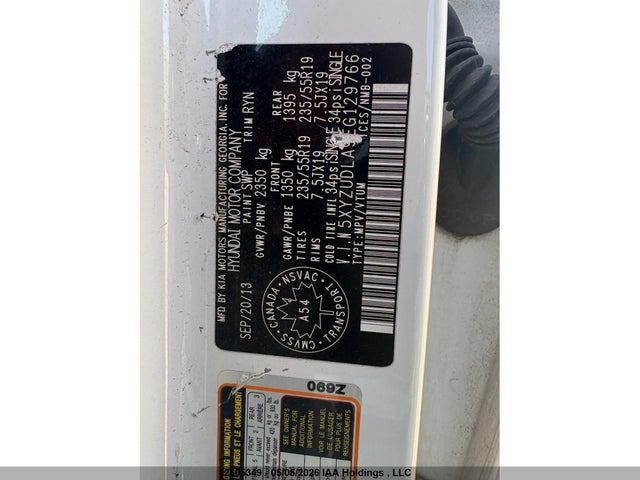 5XYZUDLA9EG129766 Hyundai SANTA FE SPORT
