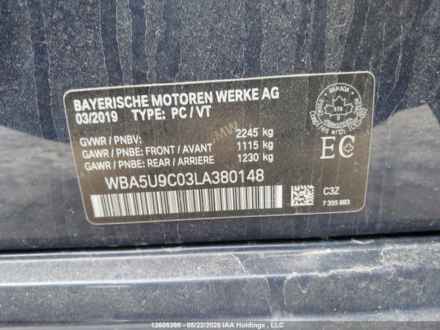 Продажа на аукционе авто 2020 Bmw M340i Xdrive, vin: WBA5U9C03LA380148, номер лота: 12605395
