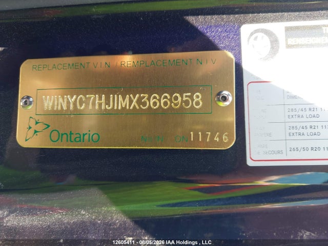 Auction sale of the 2021 Mercedes-benz Amg G 63 4matic, vin: W1NYC7HJ1MX366958, lot number: 12605411
