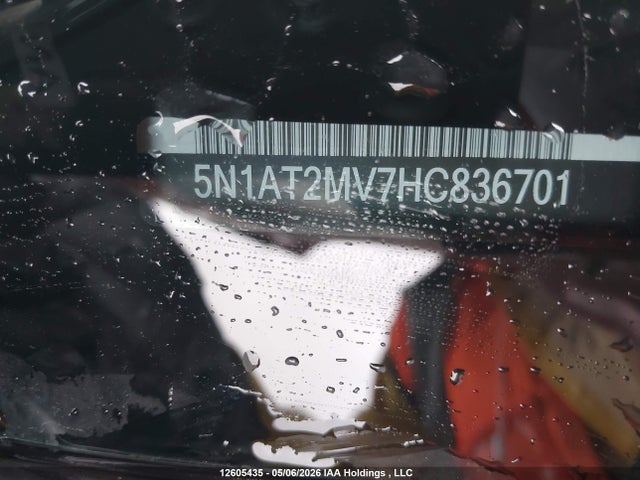 Aukcja sprzedaży 2017 Nissan Rogue Sv/sl, vin: 5N1AT2MV7HC836701, numer aukcji: 12605435