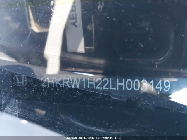 12605479 :رقم المزاد ، 2HKRW1H22LH003149 vin ، 2020 Honda Cr-v Lx مزاد بيع