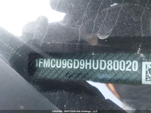 Auction sale of the 2017 Ford Escape Se, vin: 1FMCU9GD9HUD80020, lot number: 12605499