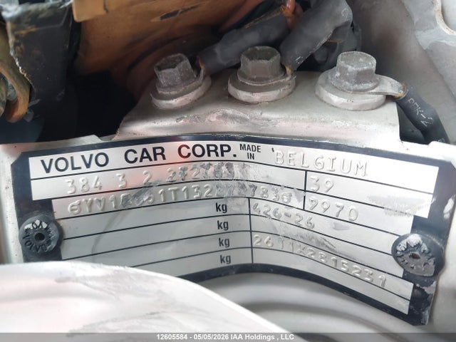 Aukcja sprzedaży 2003 Volvo S60, vin: YV1RS61T132272783, numer aukcji: 12605584