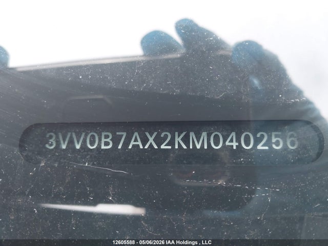 12605588 :رقم المزاد ، 3VV0B7AX2KM040256 vin ، 2019 Volkswagen Tiguan S مزاد بيع