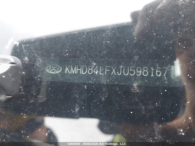 12605600 :رقم المزاد ، KMHD84LFXJU598167 vin ، 2018 Hyundai Elantra مزاد بيع