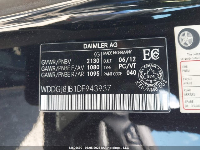 2013 Mercedes-benz C 350 4matic მანქანა იყიდება აუქციონზე, vin: WDDGJ8JB1DF943937, აუქციონის ნომერი: 12605690