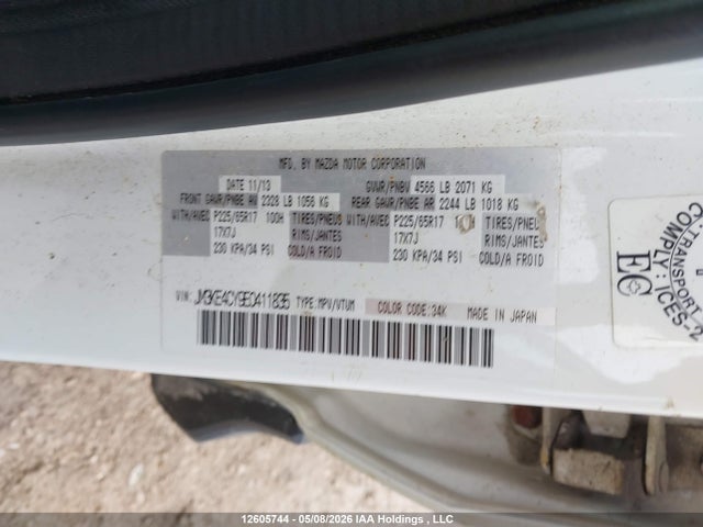 JM3KE4CY9E0411835 Mazda Cx-5 Gs