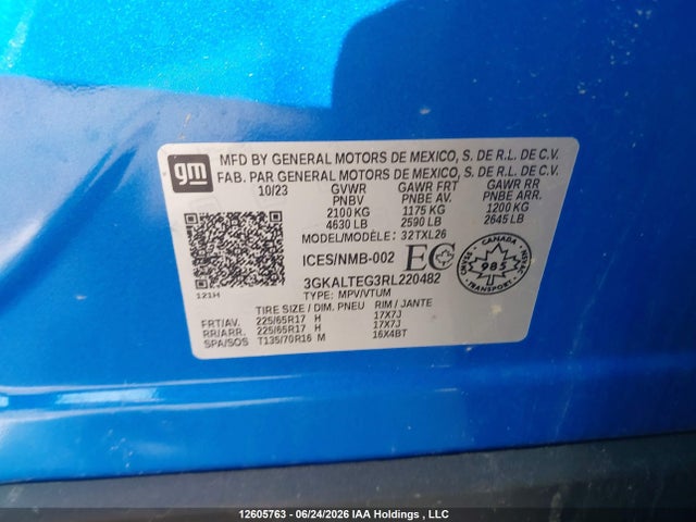 GMC Terrain Sle 2024 3GKALTEG3RL220482 Image 9