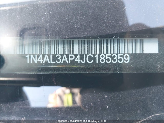 2018 Nissan Altima მანქანა იყიდება აუქციონზე, vin: 1N4AL3AP4JC185359, აუქციონის ნომერი: 12605809