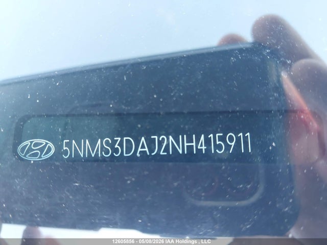 12605856 :رقم المزاد ، 5NMS3DAJ2NH415911 vin ، 2022 Hyundai Santa Fe Preferred Awd With Trend Package مزاد بيع