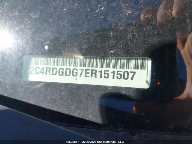 12605857 :رقم المزاد ، 2C4RDGDG7ER151507 vin ، 2014 Dodge Grand Caravan Crew مزاد بيع