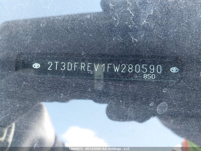 2T3DFREV1FW280590 Toyota Rav4 Limited
