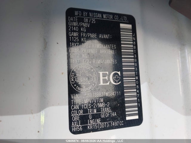 Nissan Rogue 2026 JN8BT3BB3TW084711 Image 9