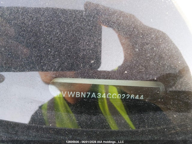 Продаж на аукціоні авто 2012 Volkswagen Passat Se, vin: 1VWBN7A34CC022644, номер лоту: 12605936