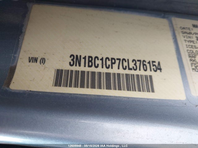 Продаж на аукціоні авто 2012 Nissan Versa, vin: 3N1BC1CP7CL376154, номер лоту: 12605948