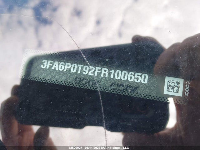 2015 Ford Fusion მანქანა იყიდება აუქციონზე, vin: 3FA6P0T92FR100650, აუქციონის ნომერი: 12606027