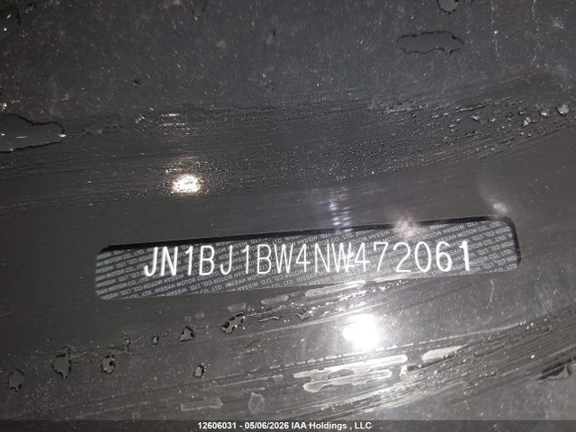 Aukcja sprzedaży 2022 Nissan Rogue Sport Sv, vin: JN1BJ1BW4NW472061, numer aukcji: 12606031