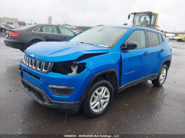 12606038 :رقم المزاد ، 3C4NJDAB7JT256781 vin ، 2018 Jeep Compass Sport مزاد بيع