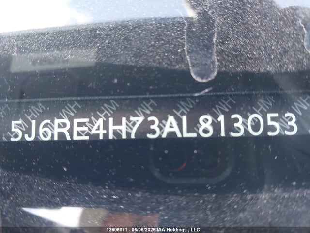 12606071 :رقم المزاد ، 5J6RE4H73AL813053 vin ، 2010 Honda Cr-v Exl مزاد بيع