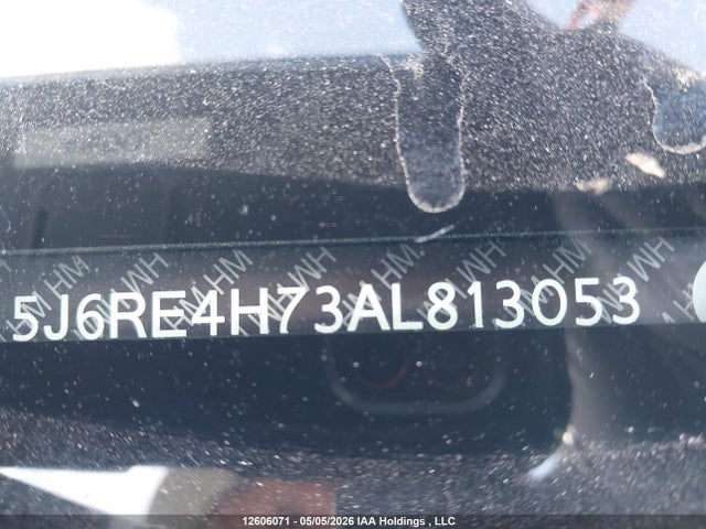 12606071 :رقم المزاد ، 5J6RE4H73AL813053 vin ، 2010 Honda Cr-v Exl مزاد بيع