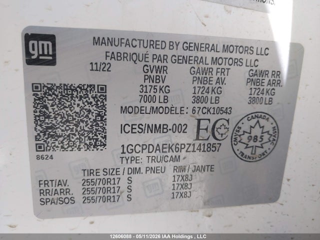 Chevrolet Silverado 2023 1GCPDAEK6PZ141857 Image 9
