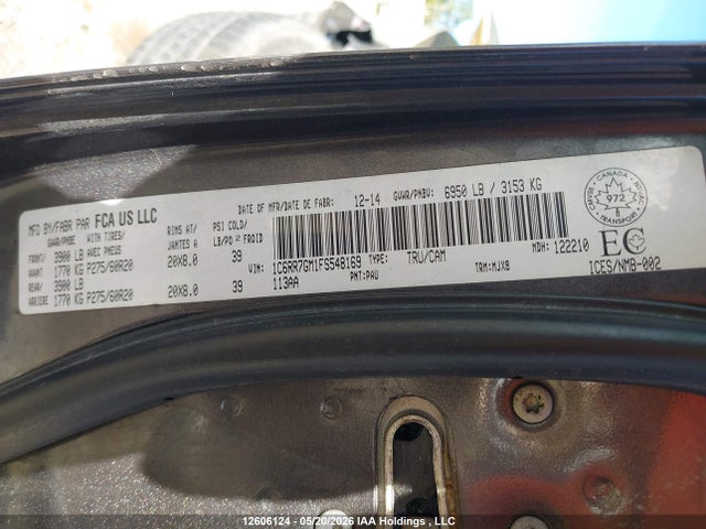 1C6RR7GM1FS548169 RAM 1500 Slt