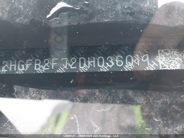 Продажа на аукционе авто 2013 Honda Civic Touring, vin: 2HGFB2F72DH036019, номер лота: 12606141
