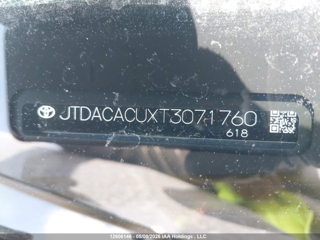 12606146 :رقم المزاد ، JTDACACUXT3071760 vin ، 2026 Toyota Prius Plug-in Hybrid Se مزاد بيع