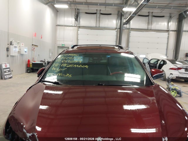 12606158 :رقم المزاد ، 5TDBZRFH9JS856279 vin ، 2018 Toyota Highlander Le/le Plus مزاد بيع
