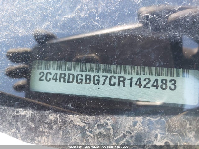 2012 Dodge Grand Caravan Se/sxt მანქანა იყიდება აუქციონზე, vin: 2C4RDGBG7CR142483, აუქციონის ნომერი: 12606189