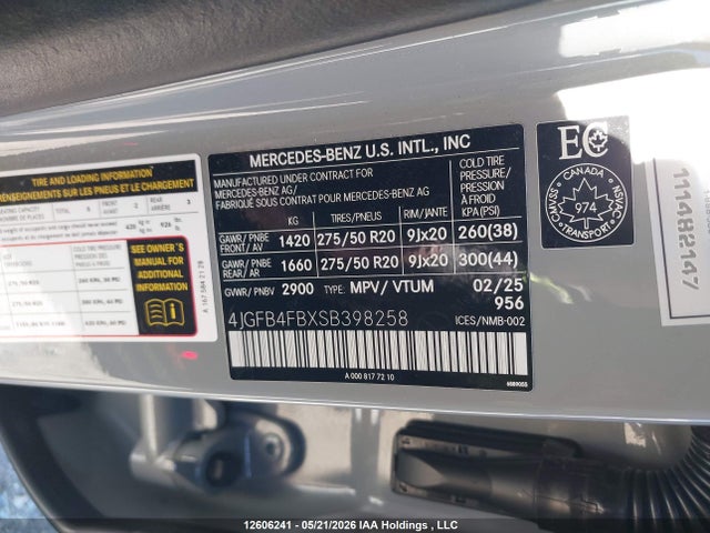 4JGFB4FBXSB398258 Mercedes-Benz Gle 350 4matic
