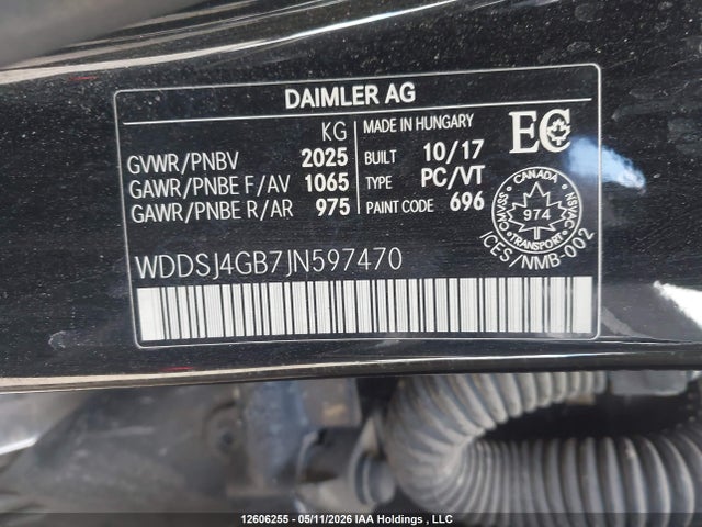 2018 Mercedes-benz Cla 250 4matic მანქანა იყიდება აუქციონზე, vin: WDDSJ4GB7JN597470, აუქციონის ნომერი: 12606255
