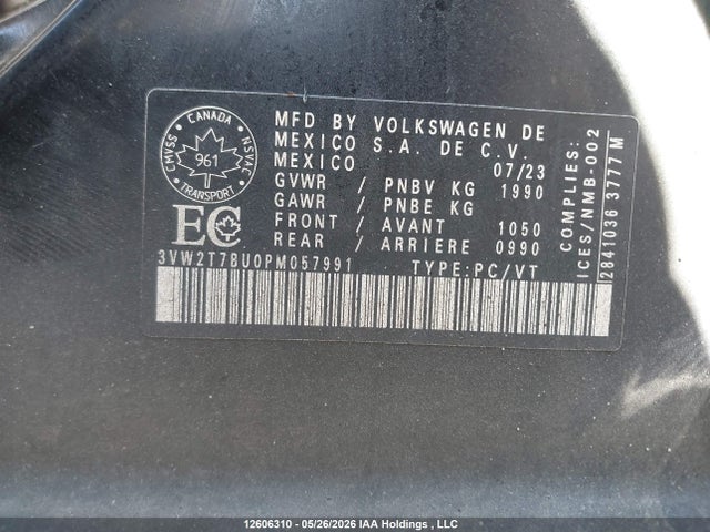 3VW2T7BU0PM057991 Volkswagen JETTA GLI