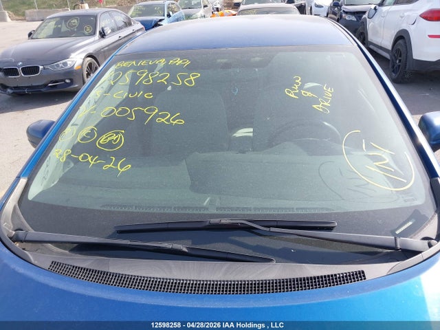 12598258 :رقم المزاد ، 2HGFB2F40FH005926 vin ، 2015 Honda Civic Lx مزاد بيع