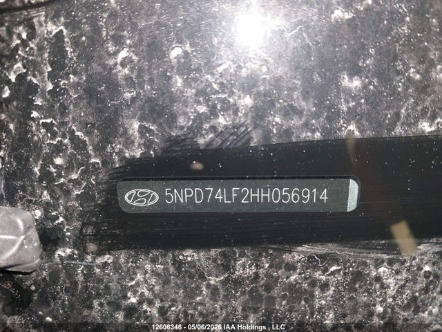 5NPD74LF2HH056914 Hyundai Elantra Le