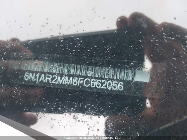 Продажа на аукционе авто 2015 Nissan Pathfinder Platinum/s/sl/sv, vin: 5N1AR2MM6FC662056, номер лота: 12606361