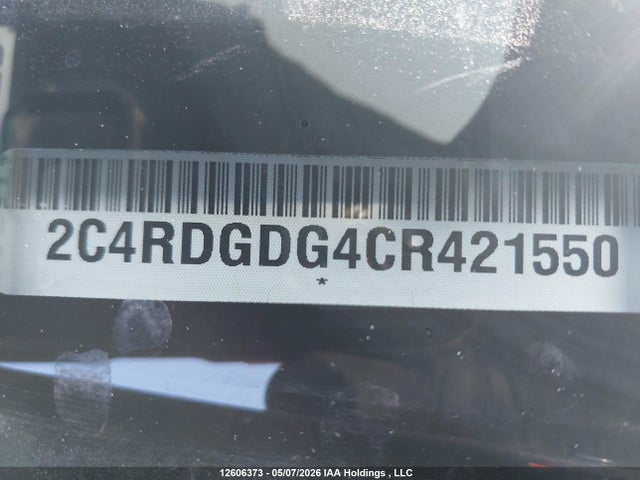 2012 Dodge Grand Caravan მანქანა იყიდება აუქციონზე, vin: 2C4RDGDG4CR421550, აუქციონის ნომერი: 12606373