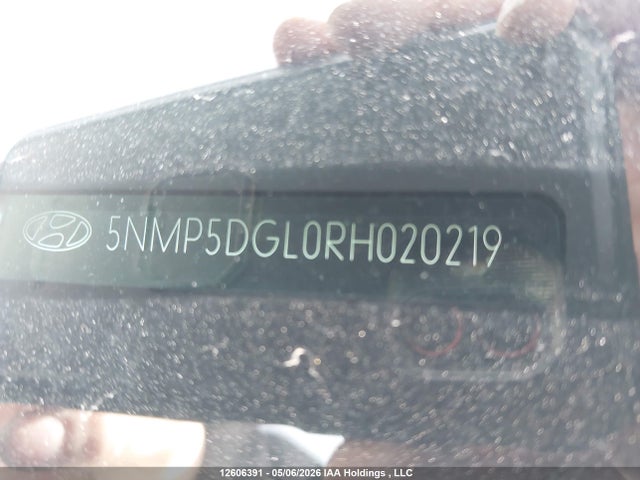 2024 Hyundai Santa Fe მანქანა იყიდება აუქციონზე, vin: 5NMP5DGL0RH020219, აუქციონის ნომერი: 12606391
